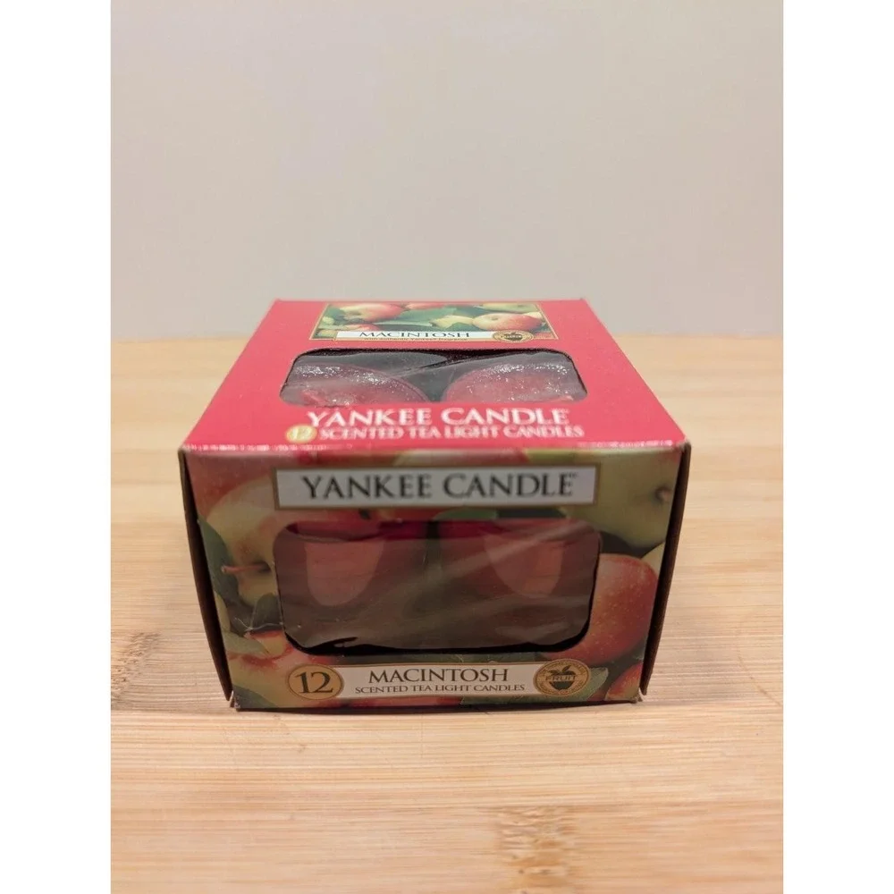 Yankee Candle Tea Lights 12 pack NEW Plus 7 Pack Open All Unused Macintosh Scent